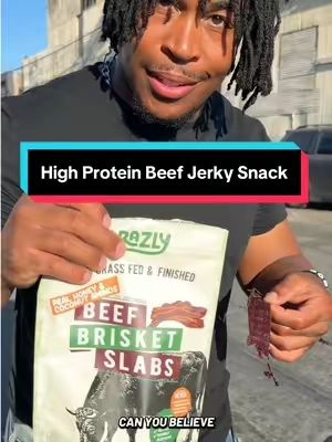 High protein beef jerky snacks. #tiktokshopsummersale #beefjerky #snacks 