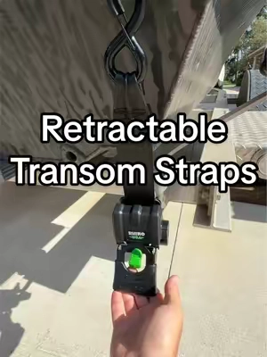 Upgrade your trailer with retractable transom straps that stay mounted and are always ready to use. Perfect for boats and jet skis. #RhinoUSA #BoatTrailer #BoatAccessories #FishingGear #Boating