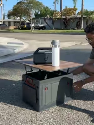 Storage box that turns into a table #boxtable #TikTokShopCreatorPicks #TikTokShopSummerSale #weeklydeals #payday 