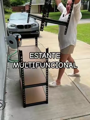Organiza más, ocupa menos espacio. 🏠 Este estante de 5 niveles es resistente, práctico y perfecto para mantener todo en su lugar. #homeorganization #GarageStorage #OrganizationHacks #StorageShelf #HomeEssentials 