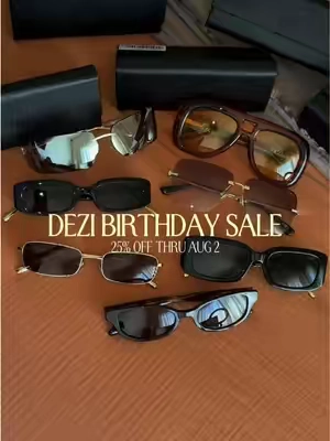 Runnn all Dezi sunnies are 25% off! 💫 @DEZI EYEWEAR #bdaysale #dezieyewear #dezisunnies #dezi #itgirlsunglasses 