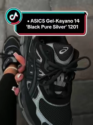 ASICS Gel-Kayano 14 'Black Pure Silver' 1201 ##asics##asicsshoes##womenssneakers##tiktokshopsummersale##sneakerhead