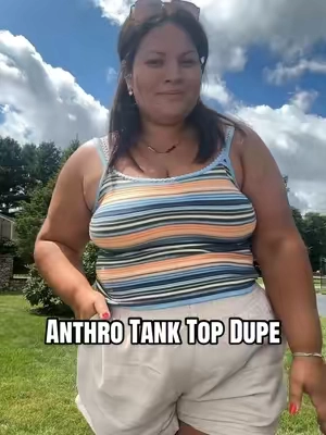 & love free shipping 💘 #anthropologiedupe #anthrotank #summerootd 
