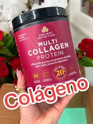 🚨DESCUENTO…. Ancient Nutrition Multi Collagen Protein Powder sin sabor – 40 porciones. Contiene 10 tipos de péptidos de colágeno, 20 g de colágeno por porción y está formulado para brindar apoyo al cabello, la piel, las uñas y las articulaciones. También incluye vitamina C y probióticos. @ancientnutrition #fyp #viral #foryoupage #tiktokshopsummersale #collagen 