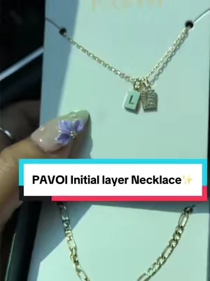Love Pavoi jewelry!! 🥰 #layerednecklace #initialnecklace #daintyjewelry #daintynecklace #pavoi 