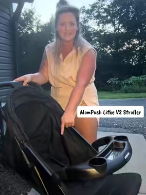 Lightweight, compact, and made for life on the go. 🩶 The Mompush Lithe V2 makes every outing easier! 👶✨ @Mompush US  #Stroller #MomLife #Baby #Toddlersoftiktok #BabyGear 