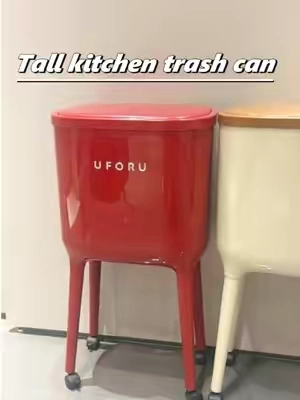 I bought a no-bend trash can for my mom.#tiktokshop #trash #trashcan #Home #kitchen 