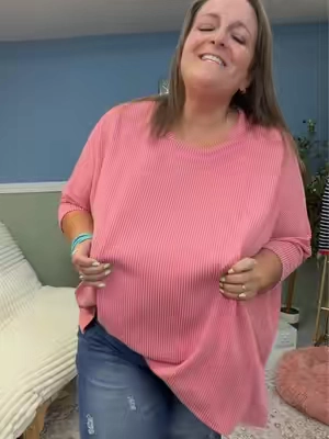 Ribbed batwing tee  #plussize #midsize #discountdiva #ribbedtee #comfy 
