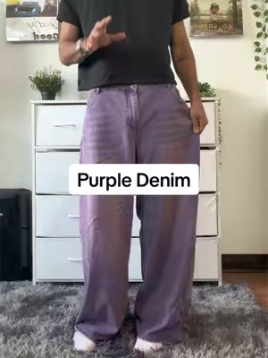 #emmiol #baggyjeans #purplejeans @EMMIOL Denim 