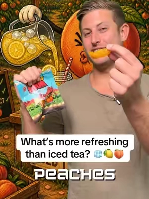 What’s more refreshing than lemon iced tea??? Well now it’s sweet and sour! #sourcandy #finalbosssour #souricedteapeaches 