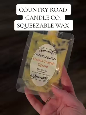 one squeeze and my whole house feels like fall. 🍂🤎 the coconut pumpkin espresso squeezable wax scent is soooo good #countrycandleco #squeezablewax #squeezeablewaxmelt #waxwarmer #cozyhome