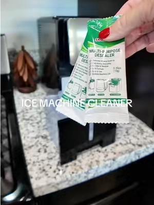 Vinegar alone wasn’t cutting it. These pre-measured packets use food-grade citric acid to break down hidden limescale, and you get enough for up to 20 cleanings. 🧊✨ #icemakercleaner #cleaningtiktok #kitchencleaning 