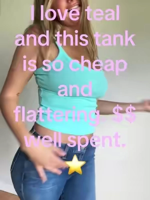 sorry to the Chicago baddies for the audio #teal #tanktop #tryonhaul 