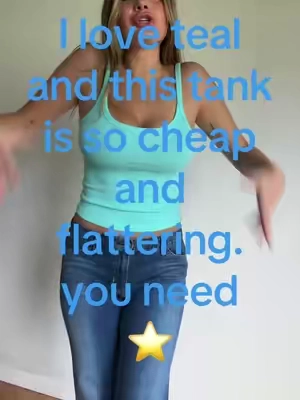 this is my fav song so you can trust me #teal #tanktop #tryonhaul #fashion 