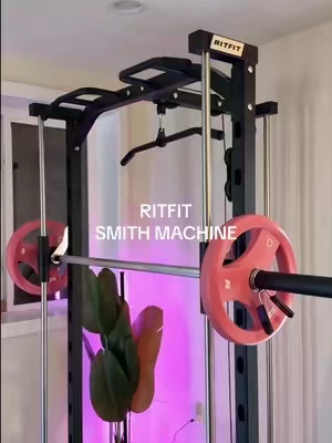 this multifunctional smith machine has everything I need for a full workout🏋️‍♀️ #ritfit #ritfitsmithmachine #smithmachineworkouts #gymathome #homegym @RitFit  