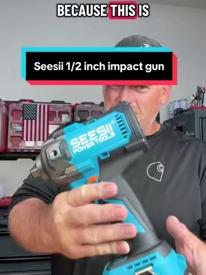 Take on tough jobs without dragging around an air hose. The SEESII 1/2-inch cordless impact wrench delivers up to 1,180 ft-lbs of max torque, making it a solid choice for removing stubborn lug nuts, suspension hardware, heavy equipment fasteners, and other seized bolts. The detachable side handle gives you extra control when you’re putting all that power to work, while the variable-speed trigger helps you stay precise when starting or tightening fasteners. This kit comes ready to work with two rechargeable batteries, a charger, impact sockets, an extension bar, and a hard carrying case, so you’ve got everything you need to get started right out of the box. Whether you’re working in the garage, on the jobsite, or out in the field, this cordless impact wrench is built for serious fastening and removal tasks. #ImpactWrench #CordlessTools #MechanicTools #GarageTools #TikTokShopFinds