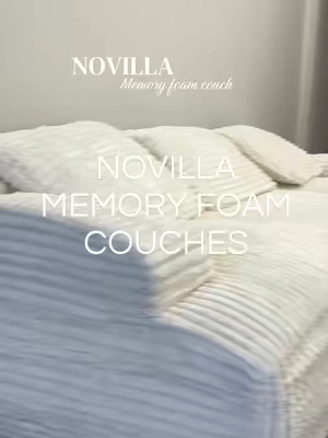 Con este precio, no durará mucho en oferta! Asi que si amas los espacios acogedores, este sofá te va a encantar Tiene asientos profundos, tela de super suavecita y lo mejor de todo cero ensamblaje!! @Novilla #novillahome#memoryfoam#couches#cozyvibes 
