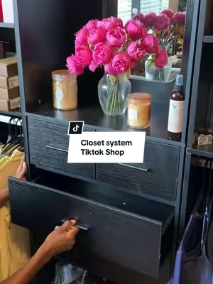 This is my favorite purchase! 😍😍💕 and let’s be honest.. every girl could use more closet 😁 love love love this! #closetsystem #storagesolutions #organization #glamroom #beautyroom 