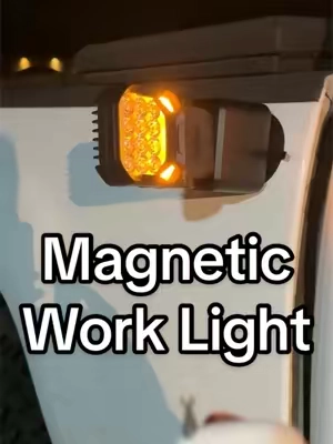 Hands-free lighting makes every job easier. This rechargeable magnetic work light is built for the garage, the jobsite, or roadside repairs. #AgriEyes #WorkLight #Flashlight #MechanicTools #TruckTools