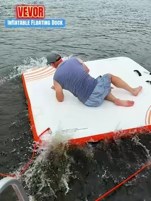 VEVOR 7x7 Inflatable Floating Dock Review | Floating Swim Platform for Lake, Pool & Boat Fun Description: Turn your lake or pool into the ultimate hangout spot with the VEVOR 7x7 inflatable floating dock. This durable floating platform provides a stable space for swimming, relaxing, sunbathing, fishing, or tying up alongside your boat. It includes a detachable ladder, hand pump, storage bag, and anchor ropes for easy setup and transport. Also available in larger sizes to fit bigger groups and different water activities. Keywords: VEVOR inflatable floating dock, 7x7 floating dock, inflatable swim platform, floating dock for lake, floating water platform, boat floating dock, inflatable island, lake toys, floating mat, pool platform, water recreation, boat accessories Hashtags: #tiktokshopsummersale #FloatingDock #LakeLife #BoatLife #SummerFun