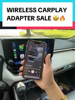 Grab one of these while it’s still on sale #carplay #carplayadapter #wirelesscarplay #cartok #tiktokshopcreatorpicks 