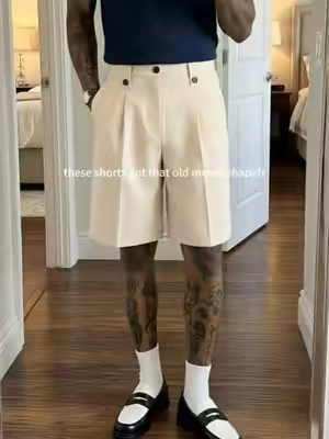clean without feeling overdressed #tailoredshorts #pleatedshorts #dressshorts #OOTD #fyp