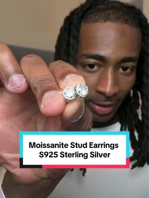 Love how these shine and really nice earrings 💎 #studearrings #moissaniteearrings #s925silver #diamondearrings #tiktokshopsummersale 