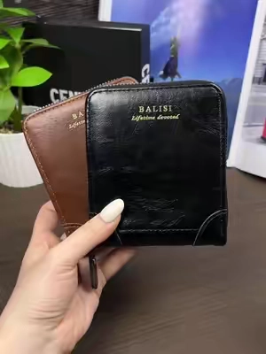 Asegúrate de comprarle una billetera de cuero atractiva y de gran capacidad#menswallet #zipperwallet #rfidwallets #foryou #fypシ゚viral