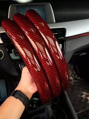 Clean modern design works for sedans, SUVs and trucks 🚙#DealsForYouDays #SteeringWheelCover #UniversalCarFit #TruckMods #SUVAccessories 