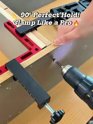 🛠️ Working solo on wood projects? Stop fighting crooked corners! This 90 Degree Corner Clamp gives you a perfect fit every time 🔥 Your extra pair of hands for cabinets, drawers & frames! Grab yours now before they’re gone! 👇 #Woodworking #CarpenterTools #DIYProjects #CornerClamp #TikTokMadeMeBuyIt