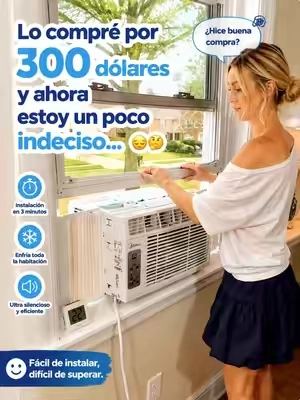 Lo compré por 300 dólares y ahora estoy un poco indeciso....#Midea #ac #Greenish #summerfinds #tiktokshopcreatorpicks 