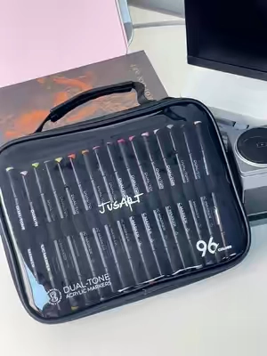 【Back to school shopping】96/72/48 Colors Dual-Tone Acrylic Markers – Double-Ended, Vibrant, Versatile, and Colors Can Overlap for Art, Coloring, & DIY Projects, Back to School#fyp #backtoschoolshopping #tiktokshop #colors #doubleended 