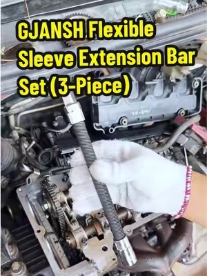 Tight space? No problem. Bend it, twist it, REACH anything — this flexible socket extension set turns impossible angles into easy wins. Lock in, no slip, just pure control. 🛠️⚡#ToolHack #MechanicLife #GarageTools #SocketSet #DIYFix