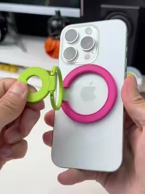 Who else still propping their phone on random junk? Try this MagSafe NOW 🤯 #Magsafe #PhoneAccessory #PhoneStand #TechFinds #tiktokshopsummersale