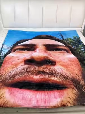 Hilarious big close-up Arthur Morgan blanket#ArthurMorgan #RDR2 #RedDeadRedemption2#TikTokShopDealsforYouDays#halloween