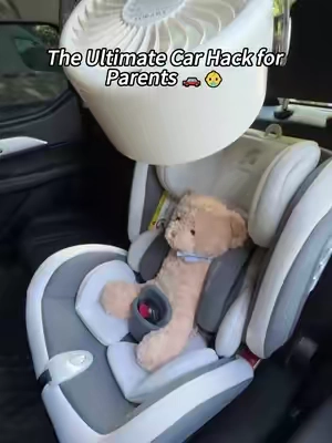 Hurry and check the orange cart below before this viral fan sells out! 🛒👇
 #carhacks #roadtripessentials #outdoorfamily #babygear #strollerfan