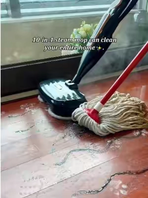 This is a high-temperature steam mop that can quickly polish your floors and kill bacteria. It's truly a great helper for household cleaning! #tiktokshopsummersale #mop #summerwins #payday #steammop