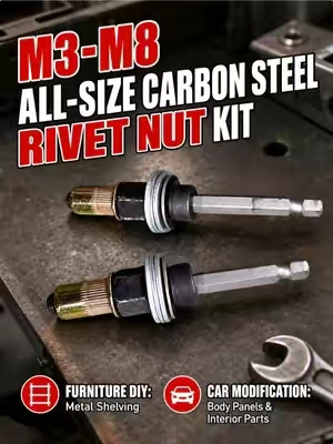 Brother, stop wasting money on electric welders. Try this set of Ram nuts #tiktokshop#Rivnut #VanBuild #TruckModification #AutoSheetMetalRepair   