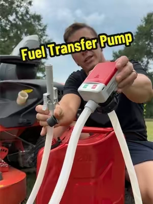 Skip the heavy lifting and transfer fuel with this rechargeable pump designed for everyday garage and equipment use. #SummerFinds #ShopTools #FuelTransfer #MechanicTools #GarageEssentials 