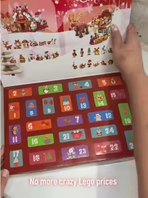 No candy here — just Lego-style magic 🎄 This 24-day Christmas advent calendar surprises kids with a brand new mini brick build every single day — think snowman, Santa, train, gingerbread man & more — and they all click together into one full Christmas village by Dec 25! Follow along with us day by day starting Dec 1 👀 #legoadventcalendar #christmasadventcalender #tiktokshopfinds #parentsoftiktok #FamilyFun 