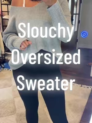 Replying to @K Marie here is the sweater! So easy to throw on and go! #sweaterweather #oversizedsweater #falloutfits #leggingsoutfit #cutesweater 