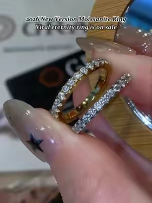 2026 New Version Moissanite Ring Viral eternity ring is on sale#delzzad #moissanite #TikTokShopSummerSale #ring #moissanitering