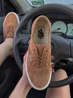 @vans authentic suede brown 🤎#vans #classicshoes 