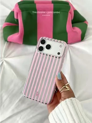 been obsessed with chrome recently! 🩶 @Velvet Caviar #velvetcaviar #phonecase #cutephonecases #pinkphonecase #tiktoksummersale 