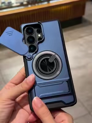 Shockproof Magnetic Case with Slide Camera Lens Protector For Samsung GalaxyS26/S25/S24/S23/ S22S21UltraPlusRotatingRingHolde .#samsunggalaxyphonecase#Cas eMagneticoGalaxyProteccionCom ple#AccesoriosGalaxyS25aS21ConEnvioGratis