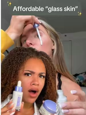 Easiest 2 step glass skin routine 👀 I love rediscovering old favs. This Collagen Bundle from @loréal paris usa gives EXACTLY what it needs to give🙂‍↕️🤏🏽 Ty @DaniellePheloung for the inspo🫰🏽 #glassskin #collagen #skincaretips #LOrealParisPartner #hydratingskincare  