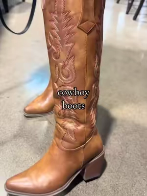 The boots that make every outfit better. 🤎 From dresses to denim, these western boots go with everything and are so comfortable. #tiktokshopfinds #CowboyBoots #WesternStyle #FallFashion #ootdinspo