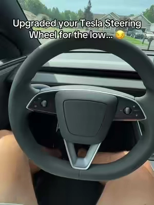 This was a big upgrade! #steeringwheel #tesla 