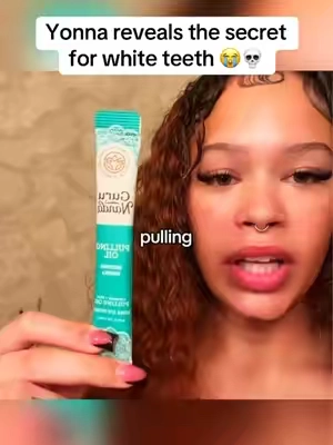 Yonna reveals her secret oil pulling! #teethwhitening #gurunanda @GuruNanda LLC @Puneet Nanda bridge the gap 