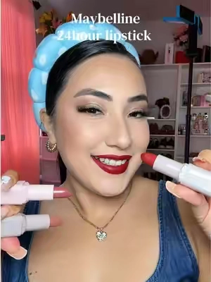 Labiales maybelline Serum Lipstick hidratante con ácido hialuronico súper pigmentados con acabado Satinado ❤️💋 @Maybelline NY #maybelline #maybellinepartner #lipstick #labial #tiktokshopcreatorpicks 